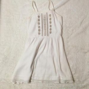 Girls White Abercrombie Kids Sleeveless Dress